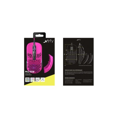 Миша Xtrfy M42, USB-A, RGB, рожевий (XG-M42-RGB-PINK) Миша Xtrfy M42, USB-A, RGB, рожевий (XG-M42-RGB-PINK)
