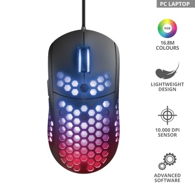 Миша ігрова Trust GXT 960 Graphin Ultra-lightweight RGB USB Black (23758_TRUST) Миша ігрова Trust GXT 960 Graphin Ultra-lightweight RGB USB Black (23758_TRUST)