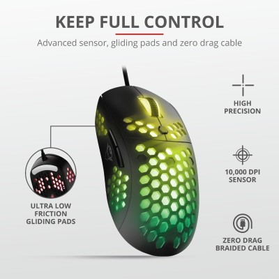 Миша ігрова Trust GXT 960 Graphin Ultra-lightweight RGB USB Black (23758_TRUST) Миша ігрова Trust GXT 960 Graphin Ultra-lightweight RGB USB Black (23758_TRUST)