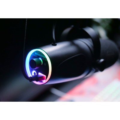 Мікрофон геймінговий CHERRY XTRFY NGALE X, Cardioid, USB-A, 2м, RGB, чорний (CX-NGALE-X-RGB-BLACK) Мікрофон геймінговий CHERRY XTRFY NGALE X, Cardioid, USB-A, 2м, RGB, чорний (CX-NGALE-X-RGB-BLACK)
