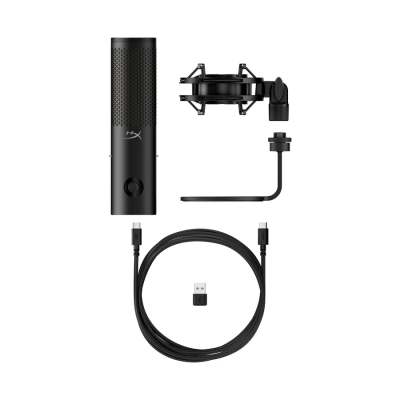 Мікрофон геймінговий HyperX QuadCast 2 S, Omni/Uni/Bi, USB-A, 3м, NGenuity, RGB, чорний (9A273AA) Мікрофон геймінговий HyperX QuadCast 2 S, Omni/Uni/Bi, USB-A, 3м, NGenuity, RGB, чорний (9A273AA)