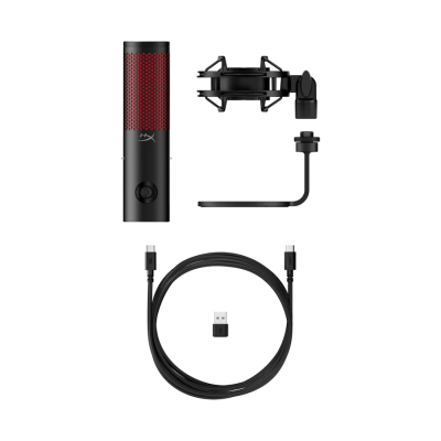 Мікрофон геймінговий HyperX QuadCast 2, Omni/Uni/Bi, USB-A, 3м, RGB, чорний (872V1AA) Мікрофон геймінговий HyperX QuadCast 2, Omni/Uni/Bi, USB-A, 3м, RGB, чорний (872V1AA)