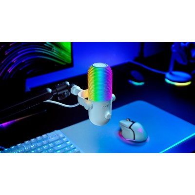Мікрофон геймінговий Razer Seiren V3 Chroma, Uni, RGB, USB-A, 2м, білий (RZ19-05060200-R3M1) Мікрофон геймінговий Razer Seiren V3 Chroma, Uni, RGB, USB-A, 2м, білий (RZ19-05060200-R3M1)