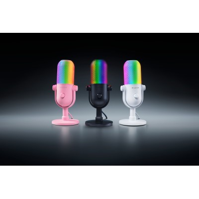 Мікрофон геймінговий Razer Seiren V3 Chroma, Uni, RGB, USB-A, 2м, білий (RZ19-05060200-R3M1) Мікрофон геймінговий Razer Seiren V3 Chroma, Uni, RGB, USB-A, 2м, білий (RZ19-05060200-R3M1)