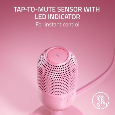 Мікрофон геймінговий Razer Seiren V3 Mini, Omni, USB-A, 1.2м, quartz (RZ19-05050200-R3M1) Мікрофон геймінговий Razer Seiren V3 Mini, Omni, USB-A, 1.2м, quartz (RZ19-05050200-R3M1)