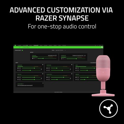 Мікрофон геймінговий Razer Seiren V3 Mini, Omni, USB-A, 1.2м, quartz (RZ19-05050200-R3M1) Мікрофон геймінговий Razer Seiren V3 Mini, Omni, USB-A, 1.2м, quartz (RZ19-05050200-R3M1)
