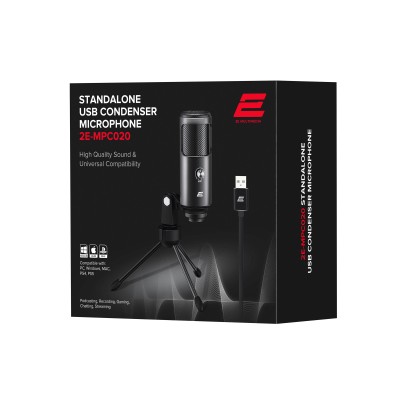 Мікрофон для ПК 2Е MPC020 Streaming KIT USB (2E-MPC020) Мікрофон для ПК 2Е MPC020 Streaming KIT USB (2E-MPC020)