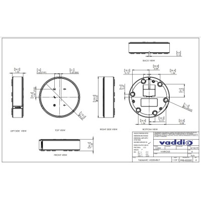 мікрофон настільний Vaddio TableMIC білий (999-85000-000W) мікрофон настільний Vaddio TableMIC білий (999-85000-000W)