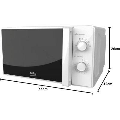 Мікрохвильова піч Beko, 20л, мех.керув., 700Вт, білий (MOC20100WFB) Мікрохвильова піч Beko, 20л, мех.керув., 700Вт, білий (MOC20100WFB)