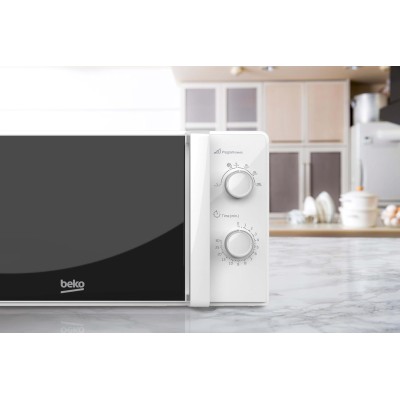 Мікрохвильова піч Beko, 20л, мех.керув., 700Вт, білий (MOC20100WFB) Мікрохвильова піч Beko, 20л, мех.керув., 700Вт, білий (MOC20100WFB)