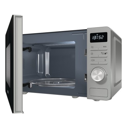 Мікрохвильова піч Gorenje, 20л, електр. керув., 800Вт, дисплей, нерж (MO20A3X)
