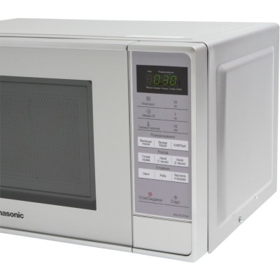 Мікрохвильова піч Panasonic, 20л, електр.управл., 800Вт, дисплей, сріблястий (NN-ST27HMZUE) Мікрохвильова піч Panasonic, 20л, електр.управл., 800Вт, дисплей, сріблястий (NN-ST27HMZUE)