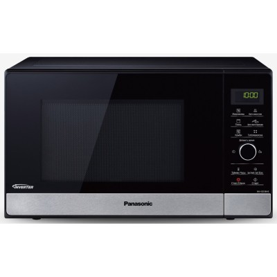 Мікрохвильова піч інверторна з грилем Panasonic, 23л, 1000Вт, дисплей, чорний (NN-GD38HSZPE) Мікрохвильова піч інверторна з грилем Panasonic, 23л, 1000Вт, дисплей, чорний (NN-GD38HSZPE)