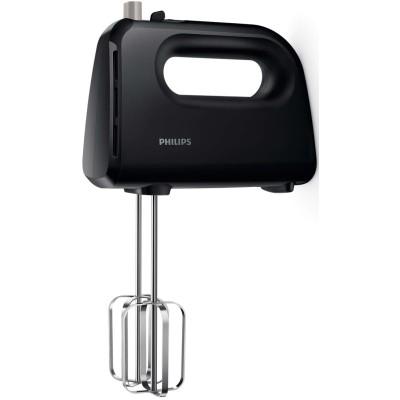 Міксер Philips ручний Daily Collection 300Вт, насадки-2, турборежим, чорний (HR3705/10) Міксер Philips ручний Daily Collection 300Вт, насадки-2, турборежим, чорний (HR3705/10)