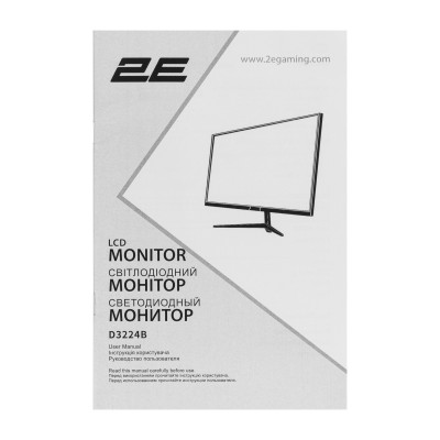 Монітор 2E 31.5" D3224B 2xHDMI, DP, IPS, 2560x1440, 75Hz, 5ms, FreeSync Монітор 2E 31.5" D3224B 2xHDMI, DP, IPS, 2560x1440, 75Hz, 5ms, FreeSync