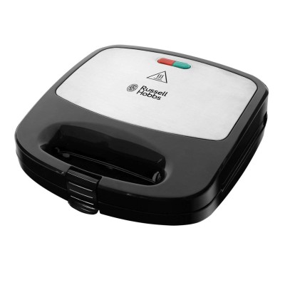 Мультимейкер Russell Hobbs Fiesta 750Вт, алюміній, 3 пластини, корпус-нержав.сталь/пластик, чорний (24540-56) Мультимейкер Russell Hobbs Fiesta 750Вт, алюміній, 3 пластини, корпус-нержав.сталь/пластик, чорний (24540-56)
