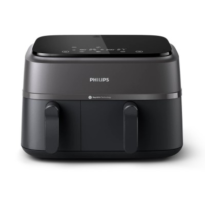 Мультипіч Philips Ovi Dual Series 3000 2750Вт, чаша-6+3л, сенсорне управл., 2 контейнера,8 авто. програм, пластик, чорний (NA350 Мультипіч Philips Ovi Dual Series 3000 2750Вт, чаша-6+3л, сенсорне управл., 2 контейнера,8 авто. програм, пластик, чорний (NA350