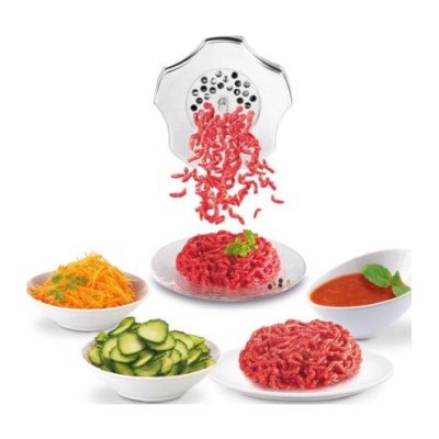 М'ясорубка Tefal HVB Plus, 2000Вт, 2.6кг/хв, 3 решітки, насадка для ковбас, кеббе, томатів, 5 терок, пластик/метал, чорний (NE68