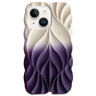TPU чохол Leaf для Apple iPhone 14 / 13 (6.1") White / Purple TPU чохол Leaf для Apple iPhone 14 / 13 (6.1") White / Purple