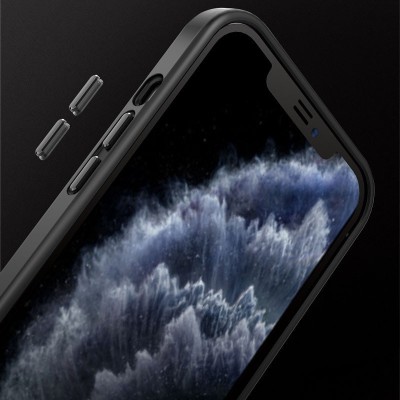 TPU+PC чохол Metal Buttons with MagSafe для Apple iPhone 13 (6.1") Чорний TPU+PC чохол Metal Buttons with MagSafe для Apple iPhone 13 (6.1") Чорний
