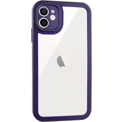 TPU чехол Transparent + Colour 1,5mm для Apple iPhone 11 (6.1") Purple TPU чехол Transparent + Colour 1,5mm для Apple iPhone 11 (6.1") Purple