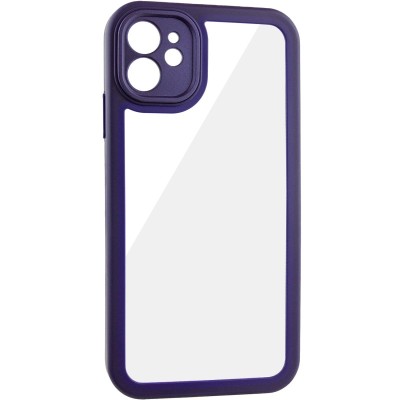 TPU чехол Transparent + Colour 1,5mm для Apple iPhone 11 (6.1") Purple TPU чехол Transparent + Colour 1,5mm для Apple iPhone 11 (6.1") Purple