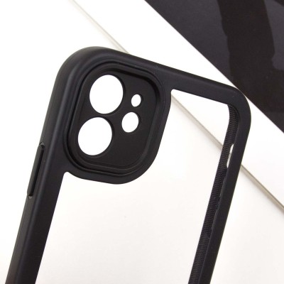 TPU чехол Transparent + Colour 1,5mm для Apple iPhone 12 (6.1") Black TPU чехол Transparent + Colour 1,5mm для Apple iPhone 12 (6.1") Black