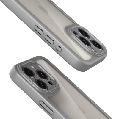 TPU чехол Transparent + Colour 1,5mm для Apple iPhone 13 Pro (6.1") Grey TPU чехол Transparent + Colour 1,5mm для Apple iPhone 13 Pro (6.1") Grey