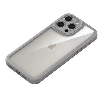 TPU чехол Transparent + Colour 1,5mm для Apple iPhone 13 Pro (6.1") Grey TPU чехол Transparent + Colour 1,5mm для Apple iPhone 13 Pro (6.1") Grey