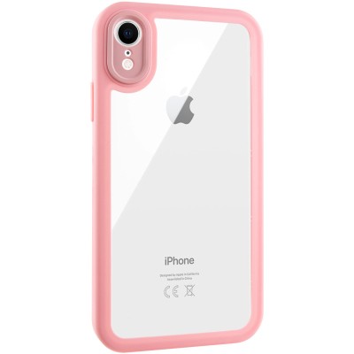 TPU чехол Transparent + Colour 1,5mm для Apple iPhone XR (6.1") Pink TPU чехол Transparent + Colour 1,5mm для Apple iPhone XR (6.1") Pink