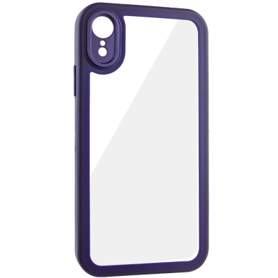 TPU чехол Transparent + Colour 1,5mm для Apple iPhone XR (6.1") Purple TPU чехол Transparent + Colour 1,5mm для Apple iPhone XR (6.1") Purple