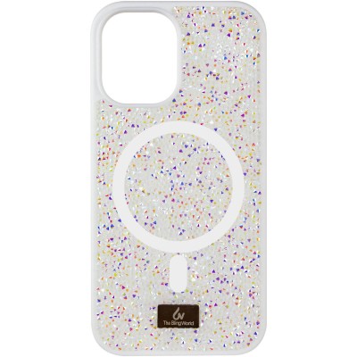 TPU чохол Bling World Rock Diamond with MagSafe для Apple iPhone 14 (6.1") White TPU чохол Bling World Rock Diamond with MagSafe для Apple iPhone 14 (6.1") White