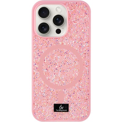 TPU чохол Bling World Rock Diamond with MagSafe для Apple iPhone 16 Pro (6.3") Pink TPU чохол Bling World Rock Diamond with MagSafe для Apple iPhone 16 Pro (6.3") Pink