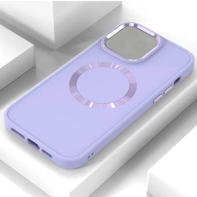 TPU чохол Bonbon Metal Style with MagSafe для Apple iPhone 15 (6.1") Бузковий / Dasheen TPU чохол Bonbon Metal Style with MagSafe для Apple iPhone 15 (6.1") Бузковий / Dasheen