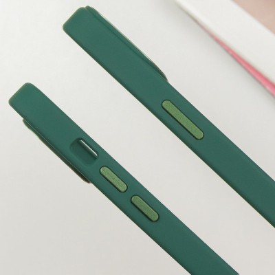 TPU чохол Bonbon Metal Style with MagSafe для Apple iPhone 15 (6.1") Зелений / Pine green TPU чохол Bonbon Metal Style with MagSafe для Apple iPhone 15 (6.1") Зелений / Pine green