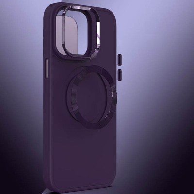 TPU чохол Bonbon Metal Style with MagSafe для Apple iPhone 15 (6.1") Фіолетовий / Dark Purple TPU чохол Bonbon Metal Style with MagSafe для Apple iPhone 15 (6.1") Фіолетовий / Dark Purple