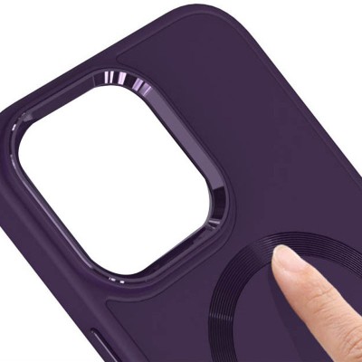 TPU чохол Bonbon Metal Style with MagSafe для Apple iPhone 15 (6.1") Фіолетовий / Dark Purple TPU чохол Bonbon Metal Style with MagSafe для Apple iPhone 15 (6.1") Фіолетовий / Dark Purple