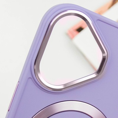 TPU чохол Bonbon Metal Style with MagSafe для Apple iPhone 16 (6.1") Бузковий / Dasheen TPU чохол Bonbon Metal Style with MagSafe для Apple iPhone 16 (6.1") Бузковий / Dasheen
