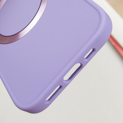 TPU чохол Bonbon Metal Style with MagSafe для Apple iPhone 16 (6.1") Бузковий / Dasheen TPU чохол Bonbon Metal Style with MagSafe для Apple iPhone 16 (6.1") Бузковий / Dasheen