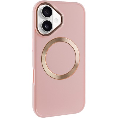 TPU чохол Bonbon Metal Style with MagSafe для Apple iPhone 16 (6.1") Рожевий / Light Pink TPU чохол Bonbon Metal Style with MagSafe для Apple iPhone 16 (6.1") Рожевий / Light Pink