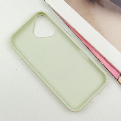 TPU чохол Bonbon Metal Style with MagSafe для Apple iPhone 16 Plus (6.7") Білий / White