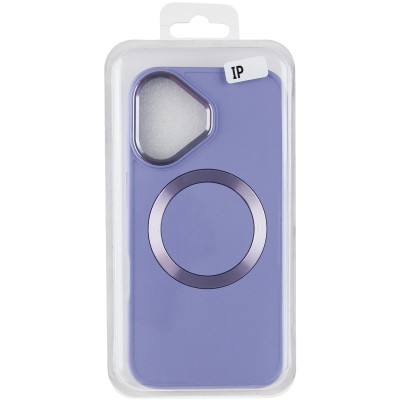 TPU чохол Bonbon Metal Style with MagSafe для Apple iPhone 16 Plus (6.7") Бузковий / Dasheen