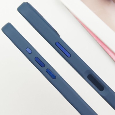 TPU чохол Bonbon Metal Style with MagSafe для Apple iPhone 16 Plus (6.7") Синій / Cosmos Blue