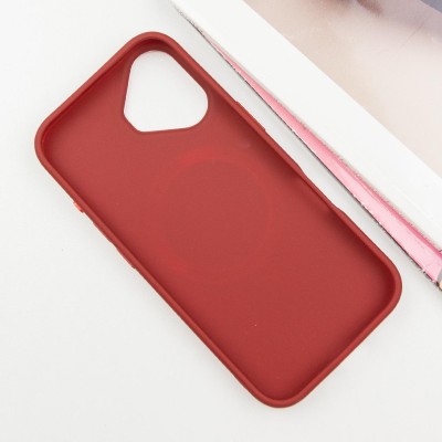 TPU чохол Bonbon Metal Style with MagSafe для Apple iPhone 16 Plus (6.7") Червоний / Red