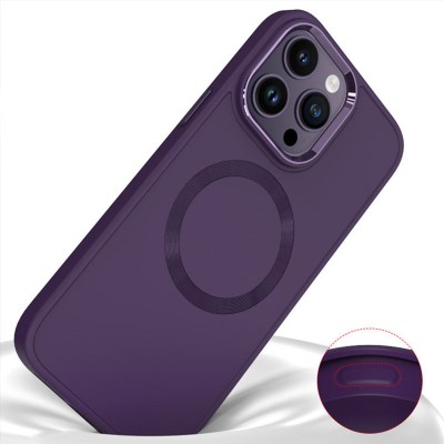 TPU чохол Bonbon Metal Style with MagSafe для Apple iPhone 16 Pro (6.3") Фіолетовий / Dark Purple TPU чохол Bonbon Metal Style with MagSafe для Apple iPhone 16 Pro (6.3") Фіолетовий / Dark Purple