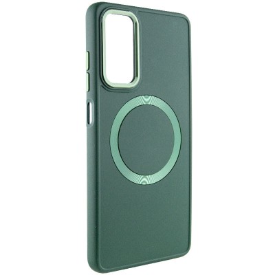 TPU чохол Bonbon Metal Style with MagSafe для Samsung Galaxy A15 4G/5G / M15 5G Зелений / Army Green TPU чохол Bonbon Metal Style with MagSafe для Samsung Galaxy A15 4G/5G / M15 5G Зелений / Army Green