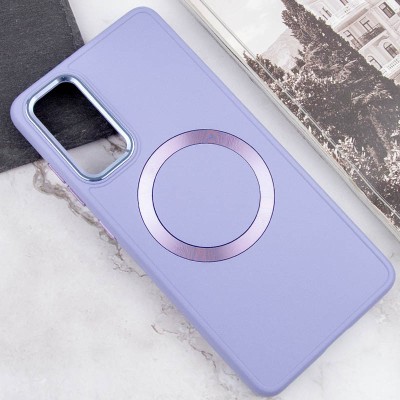 TPU чохол Bonbon Metal Style with MagSafe для Samsung Galaxy A35 Бузковий / Dasheen TPU чохол Bonbon Metal Style with MagSafe для Samsung Galaxy A35 Бузковий / Dasheen