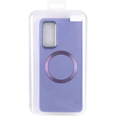 TPU чохол Bonbon Metal Style with MagSafe для Samsung Galaxy A35 Бузковий / Dasheen TPU чохол Bonbon Metal Style with MagSafe для Samsung Galaxy A35 Бузковий / Dasheen