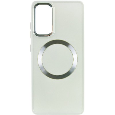 TPU чохол Bonbon Metal Style with MagSafe для Samsung Galaxy A52 4G / A52 5G / A52s Білий / White