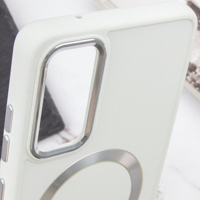 TPU чохол Bonbon Metal Style with MagSafe для Samsung Galaxy A54 5G Білий / White TPU чохол Bonbon Metal Style with MagSafe для Samsung Galaxy A54 5G Білий / White
